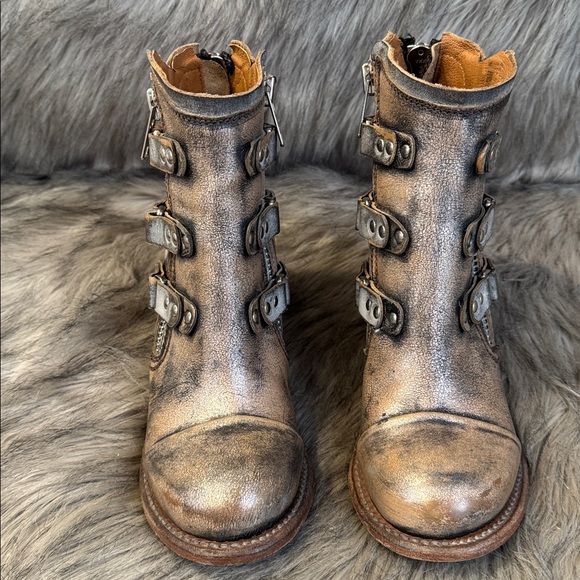 freebird Beckett Black & Brown Leather Ankle Boots Size 8 - Picture 4 of 12